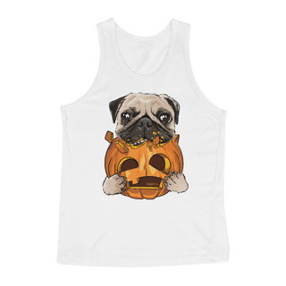 Nome do produto Regata Pug Comendo uma Abóbora