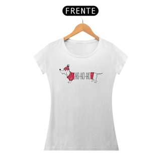 Nome do produto Baby Look Dachshund Natal Ho Ho Ho