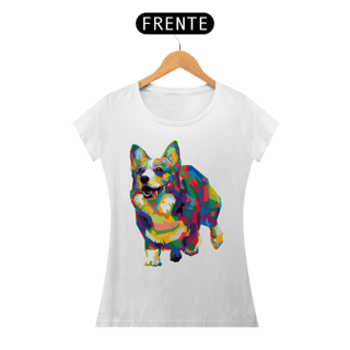 Nome do produto Baby Look Welsh Corgi Pop Art