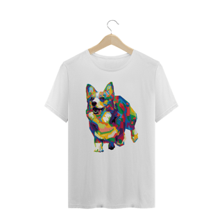 Nome do produto Camiseta Plus Size Welsh Corgi Pop Art