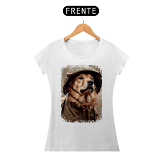 Nome do produto Baby Look Cachorro Militar
