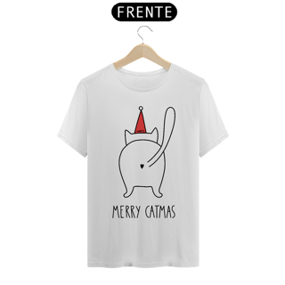 Camiseta Gato Natal - Merry Catmas