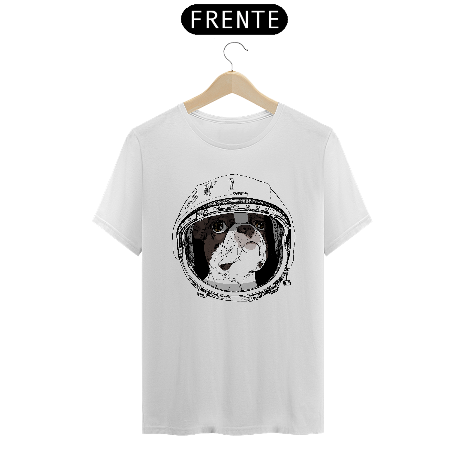 Camiseta Boston Terrier Astronauta