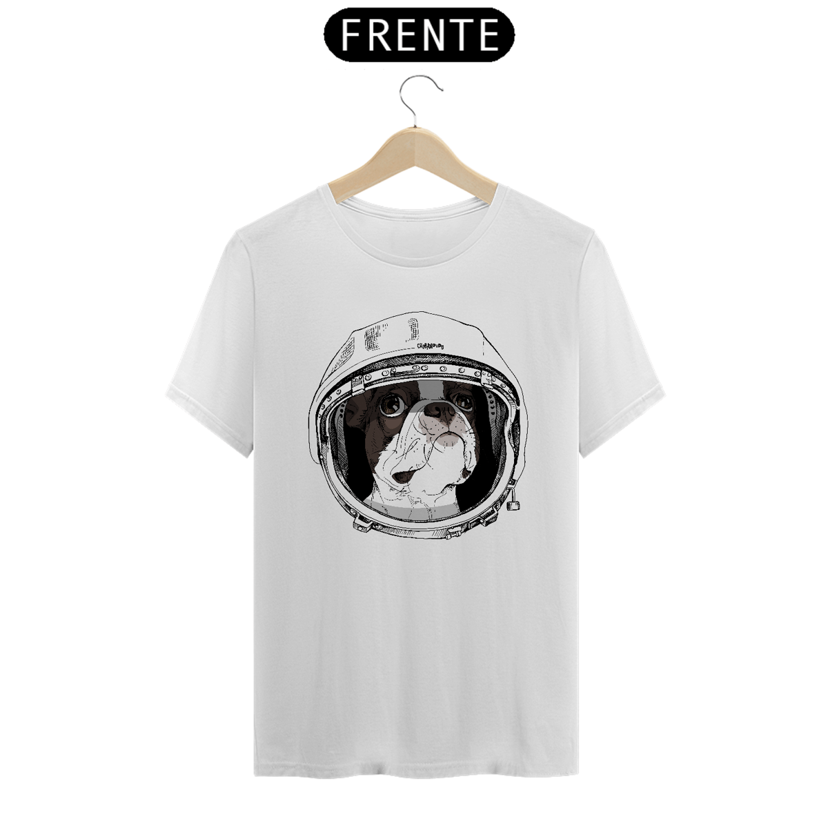 Nome do produto: Camiseta Boston Terrier Astronauta