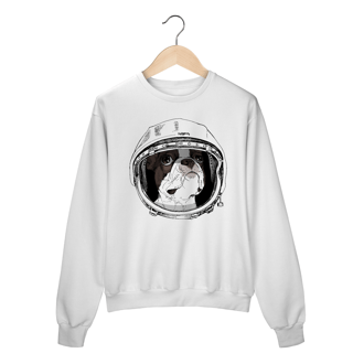 Nome do produto Moletom Blusão Boston Terrier Astronauta
