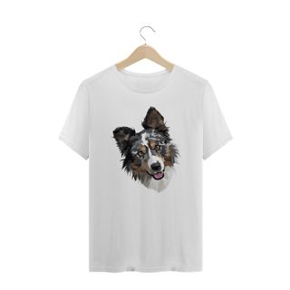 Nome do produto Camiseta Plus Size Border Collie Realista