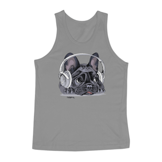 Nome do produto Regata Bulldog Francês Ouvindo Música