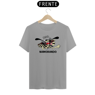 Nome do produto Camiseta Cachorro Status Namorando