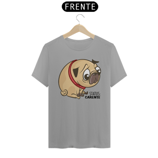 Camiseta Pug Status Carente