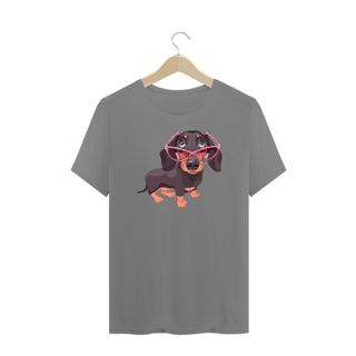 Nome do produto Camiseta Plus SIze Dachshund de Óculos