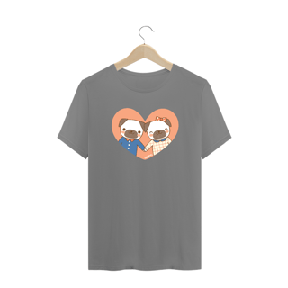 Nome do produto Camiseta Plus Size Cachorros Namorados