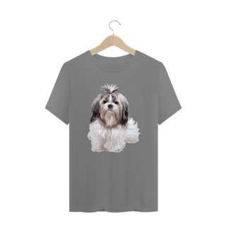 Nome do produto Camiseta Plus Size Shih Tzu Realista