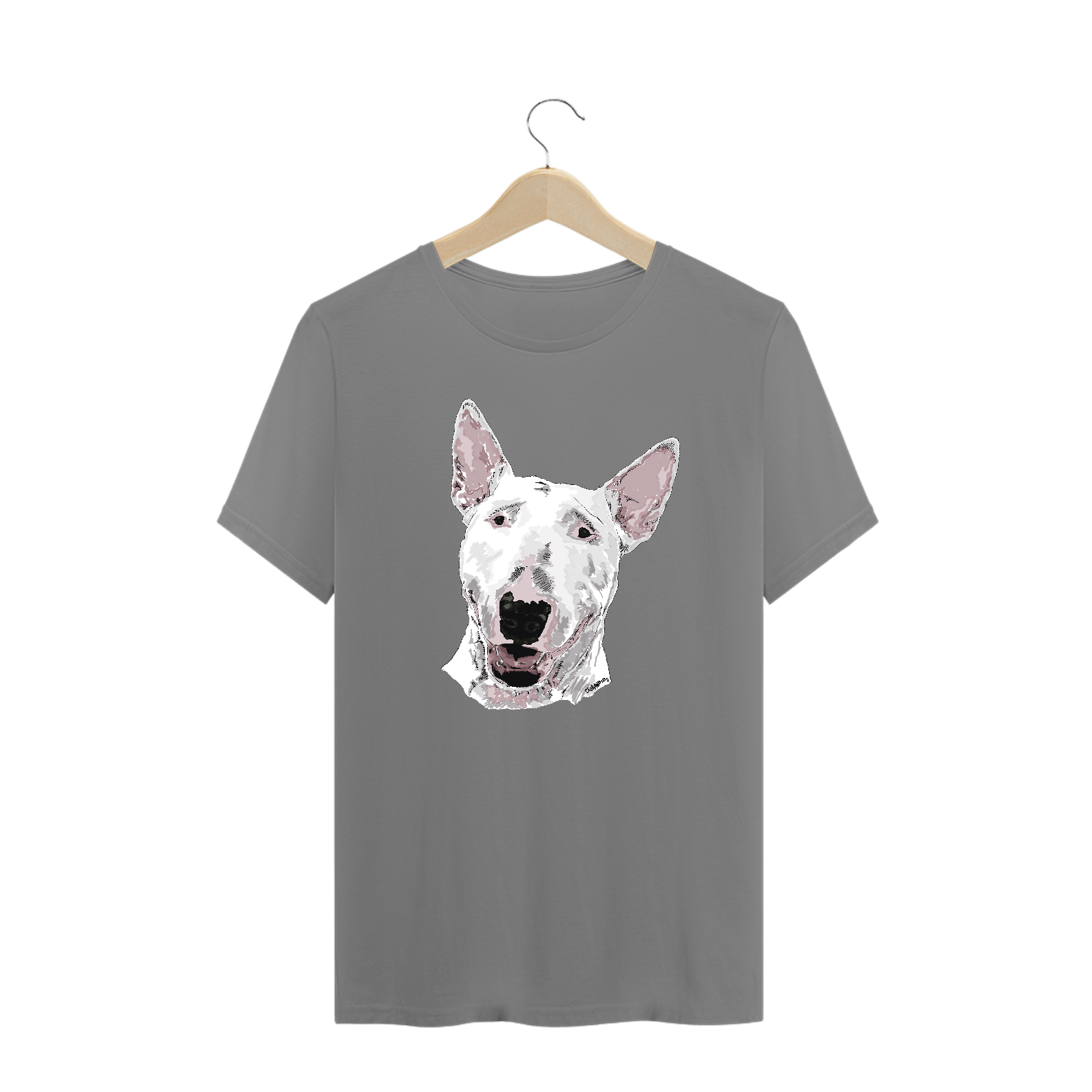 Camiseta Plus Size Bull Terrier Pintura Digital