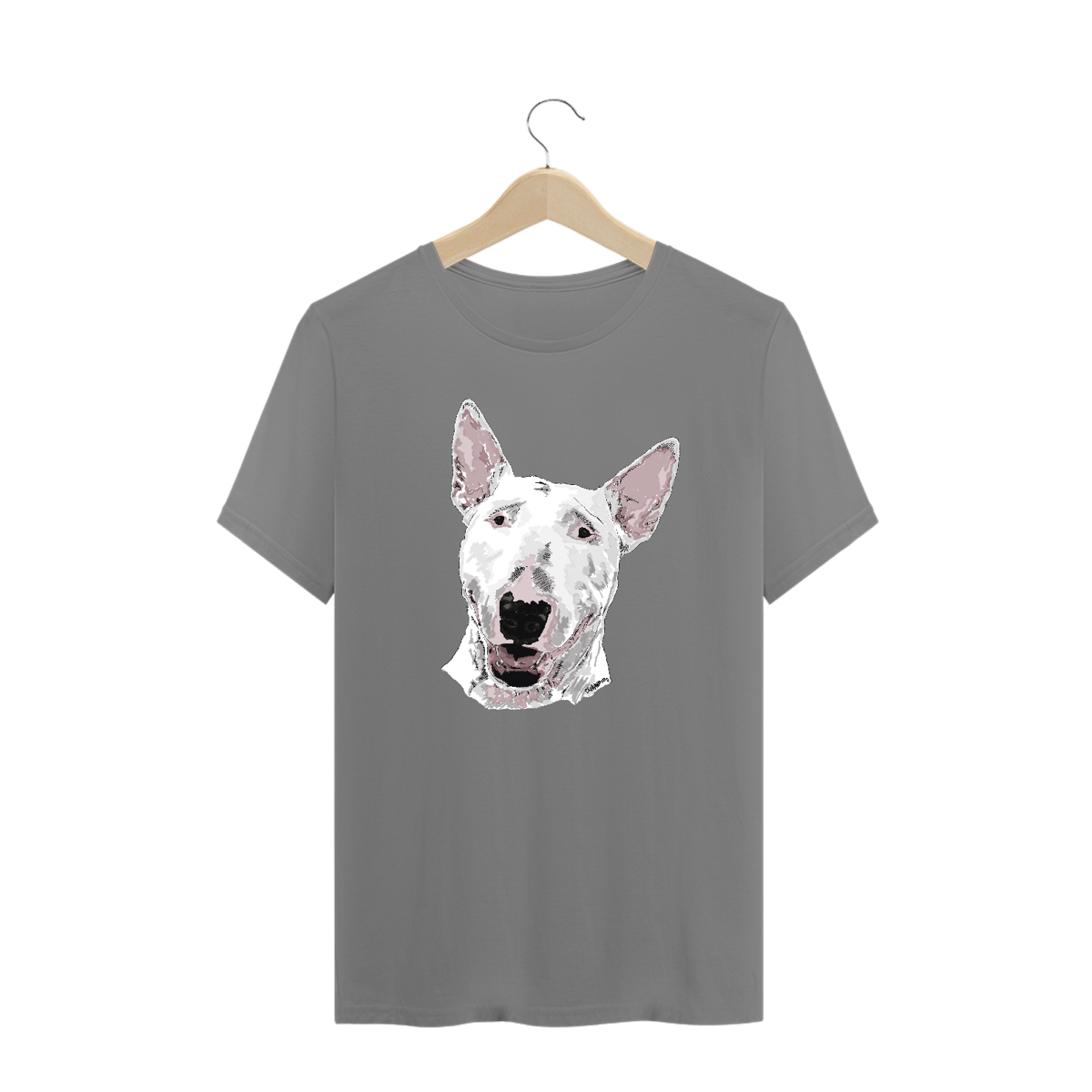 Nome do produto: Camiseta Plus Size Bull Terrier Pintura Digital