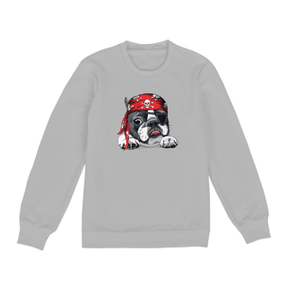 Nome do produto Moletom Blusão Bulldog Francês Pirata