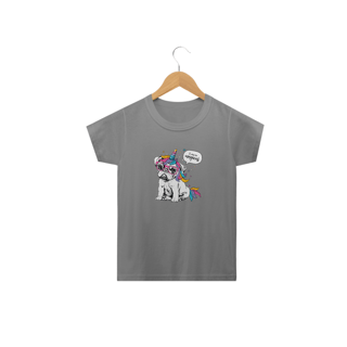 Nome do produto Camiseta Infantil Bulldog Francês Unicórnio - I am So Magical