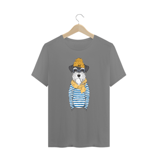 Nome do produto Camiseta Plus Size Schnauzer Cachorro Marinheiro