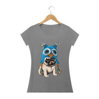 Nome do produto Baby Look Cachorro Pug Coruja