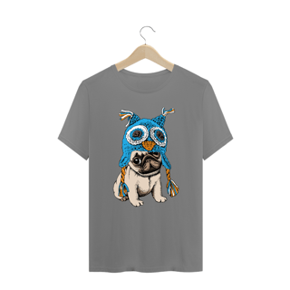Nome do produto Camiseta Plus Size Cachorro Pug Coruja
