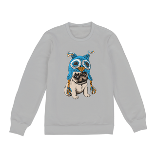 Nome do produto Moletom Blusão Cachorro Pug Coruja