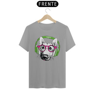 Nome do produto Camiseta Pastor Alemão de Óculos e Fone de Ouvido