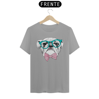 Nome do produto Camiseta Bulldog Inglês de Óculos e Gravatinha