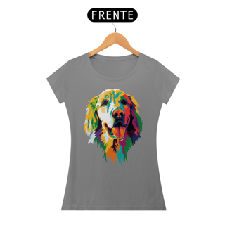Nome do produto Baby Look Golden Retriever Ilustração Cores