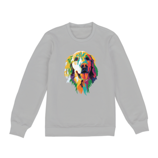 Nome do produto Moletom Blusão Golden Retriever Ilustração Cores
