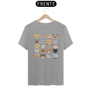 Nome do produto Camiseta Cats Emoticons