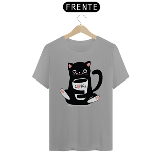 Nome do produto Camiseta Gato Preto Café
