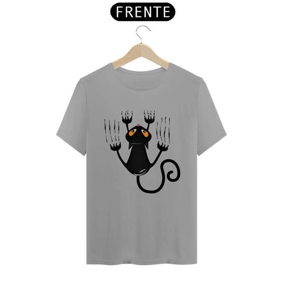 Camiseta Gato Preto Arranhando