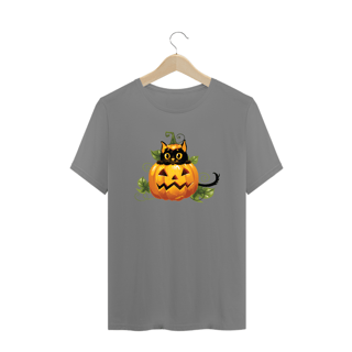 Nome do produto Camiseta Plus Size Gato Preto Halloween