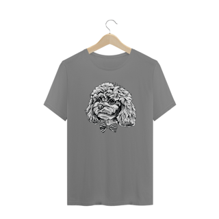 Nome do produto Camiseta Plus Size Poodle de Gravatinha Borboleta