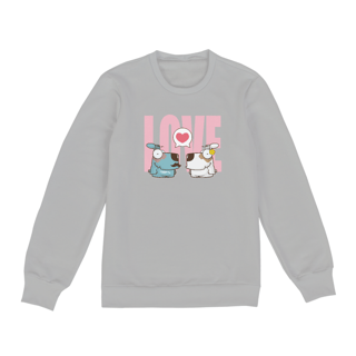 Nome do produto Moletom Blusão Cachorro Casal Love