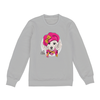 Nome do produto Moletom Blusão Poodle Fêmea I Like To Dress Up