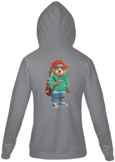 Nome do produto Moletom com Zíper e Capuz - Urso - Modelo 4