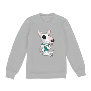 Nome do produto Moletom Blusão Bull Terrier I Love Dad