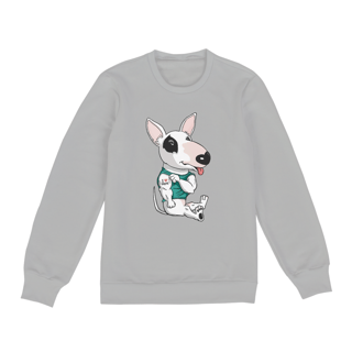 Nome do produto Moletom Blusão Bull Terrier I Love Mom