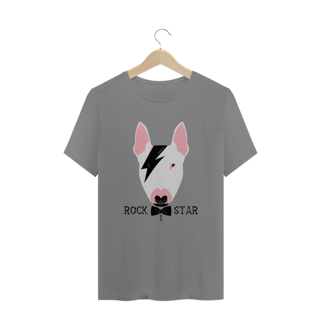 Camiseta Plus Size Bull Terrier Rock Star