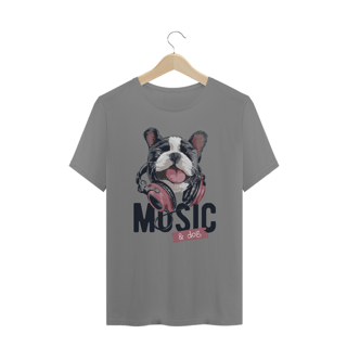 Nome do produto Camiseta Plus Size Music and Dog