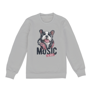Nome do produto Moletom Blusão Music and Dog