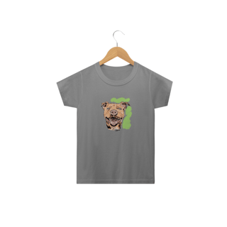 Nome do produto Camiseta Infantil Pitbull Pintura Digital