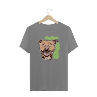 Nome do produto Camiseta Plus Size Pitbull Pintura Digital