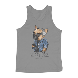 Nome do produto Regata Cachorro Worry Less - Music More