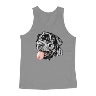 Nome do produto Regata Rottweiler Cara Preta Pintura Digital