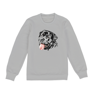 Nome do produto Moletom Blusão Rottweiler Cara Preta Pintura Digital
