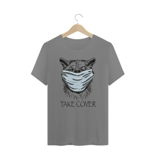 Nome do produto Camiseta Plus Size Cachorro Take Cover