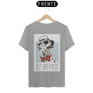 Nome do produto Camiseta Dálmata de Chapéu e Gravatinha Borboleta