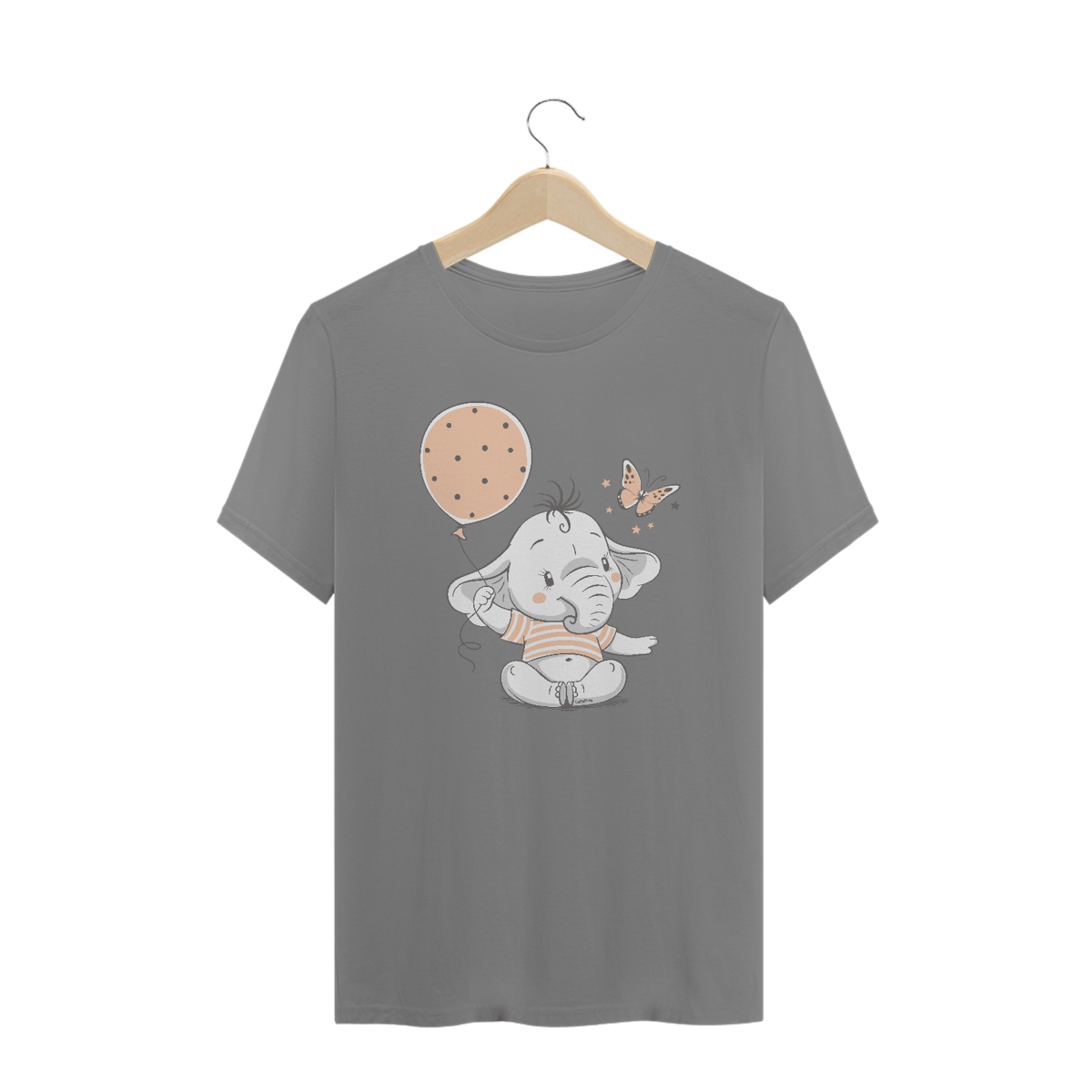Nome do produto: Camiseta Plus Size Elefante - Modelo 2
