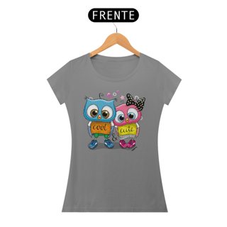 Nome do produto Baby Look Coruja - Modelo 1